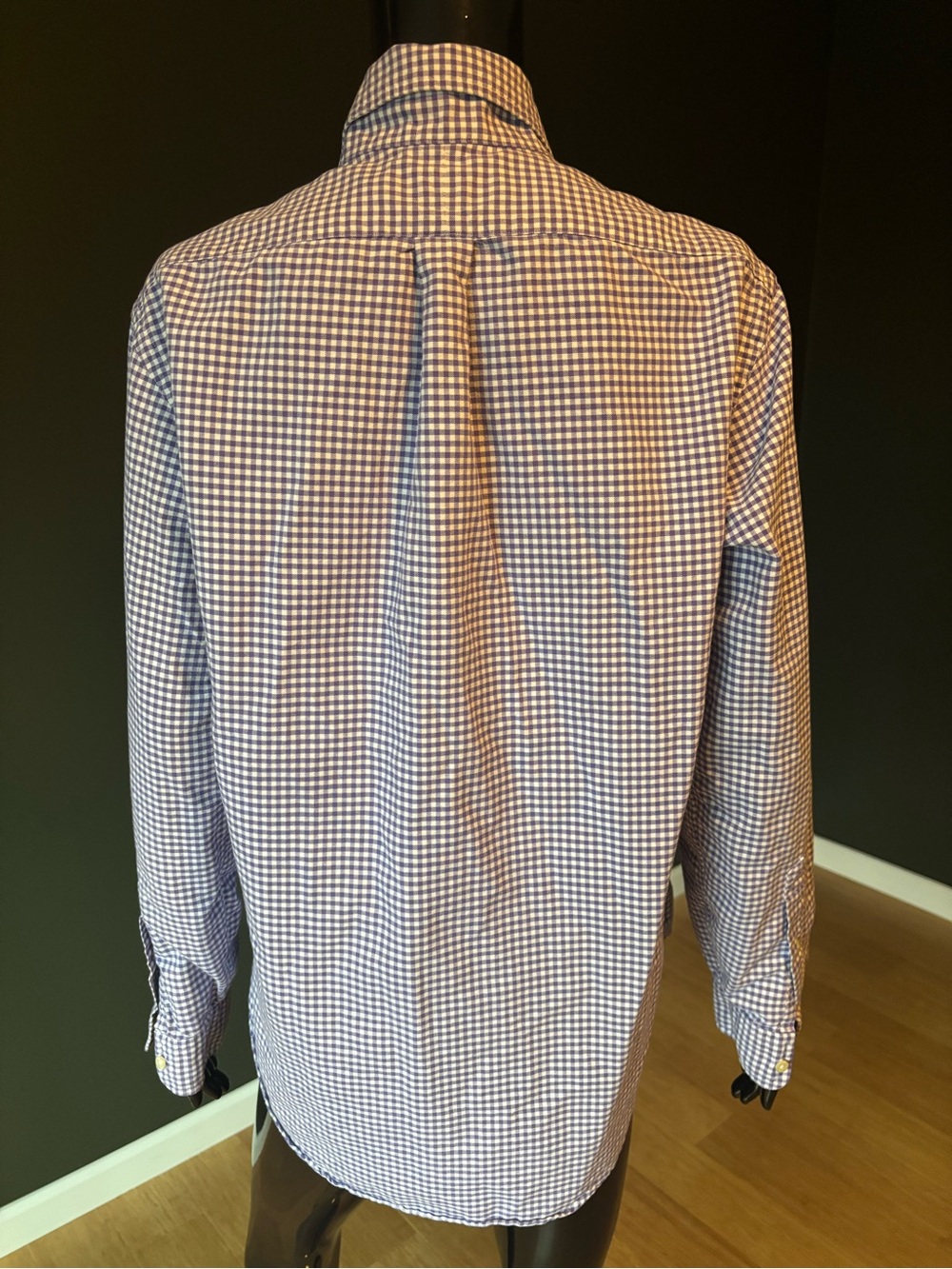 Ralph Lauren Gingham Purple/White Button Down Size Medium - Picture 4 of 7